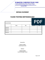 Flood Testing Methodology for Waterproofing Projects