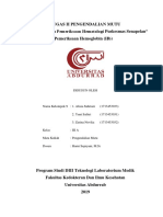 TUGAS 5Q Framework Hemoglobin Pengendalian Mutu (