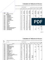 Calendario de Insumos Costo