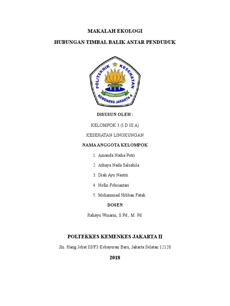 11 Hubungan Timbal Balik Antar Penduduk PDF