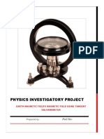 Physics Investigatory Project Earth Magn