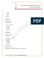 Soal Tes Intelegensia Umum Tiu Tahun 201 PDF