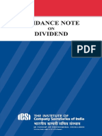 Guidance Note On Dividend