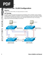 SWITCH Lab: VLAN Configuration: Objective