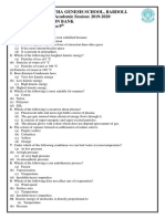 9 Chemistry MCQ