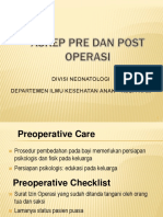Askep Pre Dan Post Operasi