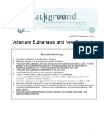 Voluntary Euthanasia and New Zealand: Executive Summary