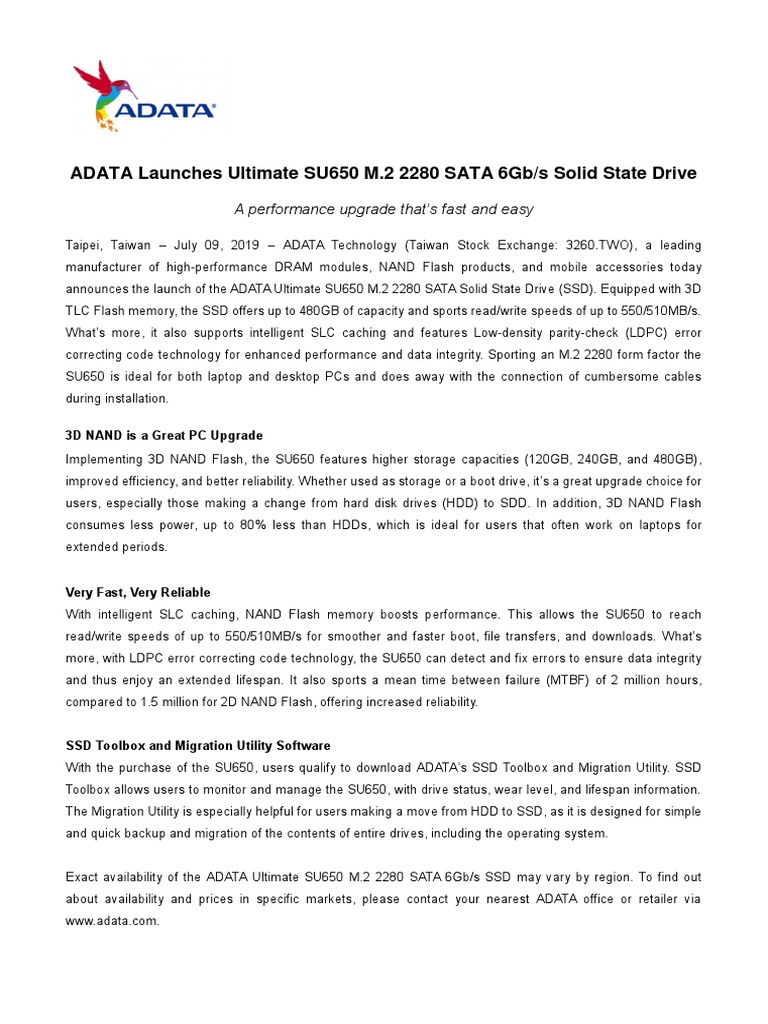 Fast & Reliable SSD Upgrade | PDF | Solid State Drive | Hard Disk Drive