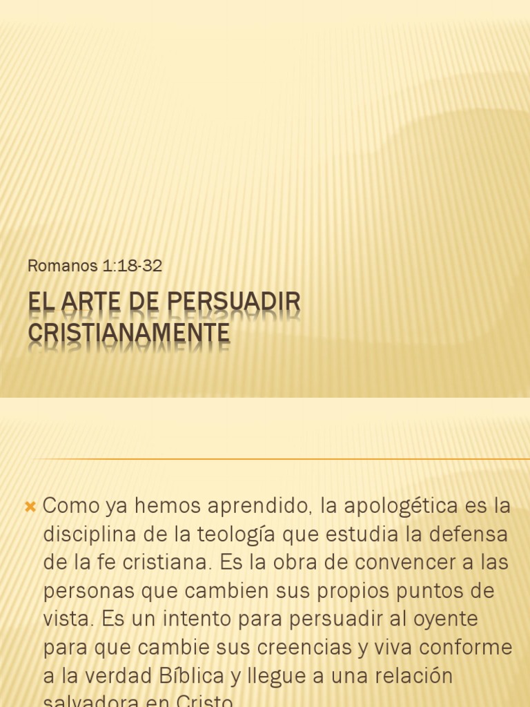 El Arte de Persuadir Cristianamente | PDF | Dios | Biblia