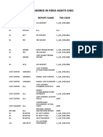 Points To Be Considered in Fixed Assets Check in Sap: Key 1 Key 2 Report Name TRX Code