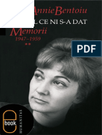 Annie Bentoiu - Timpul Ce Ni S-A Dat. Memorii 1947-1959 PDF