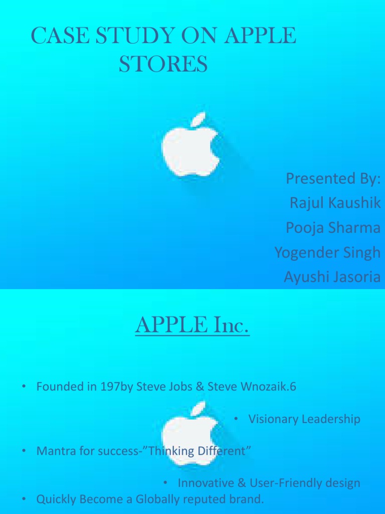 case study on apple products