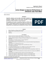 Snaa284a TI Analog Electronics Design To Improve Performance of Ultrasonic Gas Flow Meter