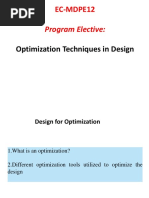 Program Elective:: EC-MDPE12