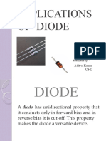 Applications of Diode: Aditya Kumar CS-C