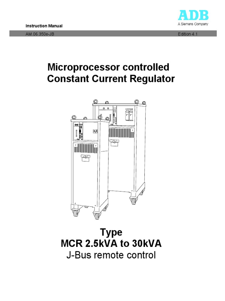 MCR Instruction Manual Edition 4.1 | PDF | Transformer | Relative Humidity