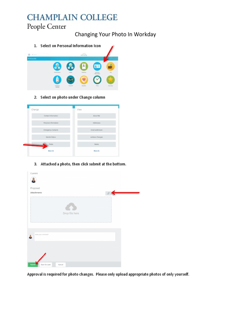 Change Your Workday Profile Picture | PDF
