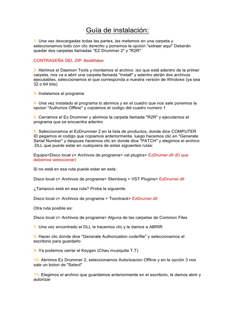 Ezdrummer authorization code serial number