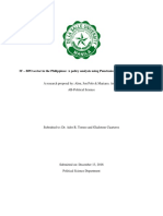 IT - BPO Sector in The Philippines: A Policy Analysis Using Punctuated Equilibrium Theory