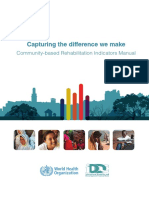 Capturing The Difference We Make: Community-Based Rehabilitation Indicators Manual