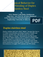 Plasma Nitriding Effects on Duplex Stainless Steel Properties