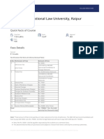 Hidayatullah National Law University, Raipur: (BA LLB Hons)