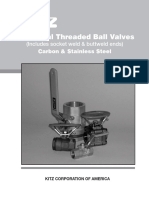 Industrial Threaded Ball Valves: (Includes Socket Weld & Buttweld Ends) Carbon & Stainless Steel