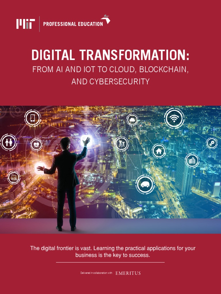 MIT Digital Transformation Course Overview | PDF | Internet Of Things ...