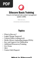 Sitecore Basic Training