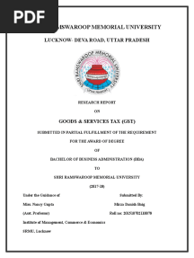 Project Report GST