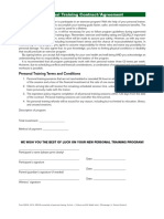 Personal Training Contract Agreement PDF