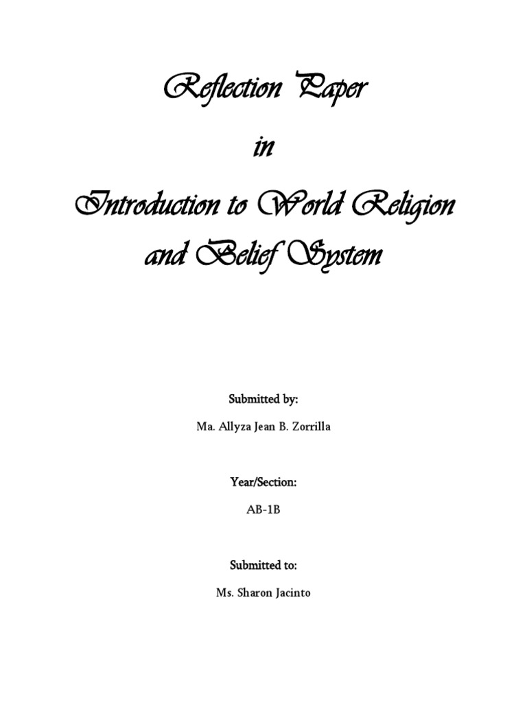 Reflection on Major World Religions | PDF | Tao | God