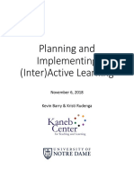 2018 Planning and Implementing Inter Active Learning