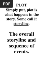 Plot Simply Put, Plot Is What Happens in The Story. Some Call It Storyline