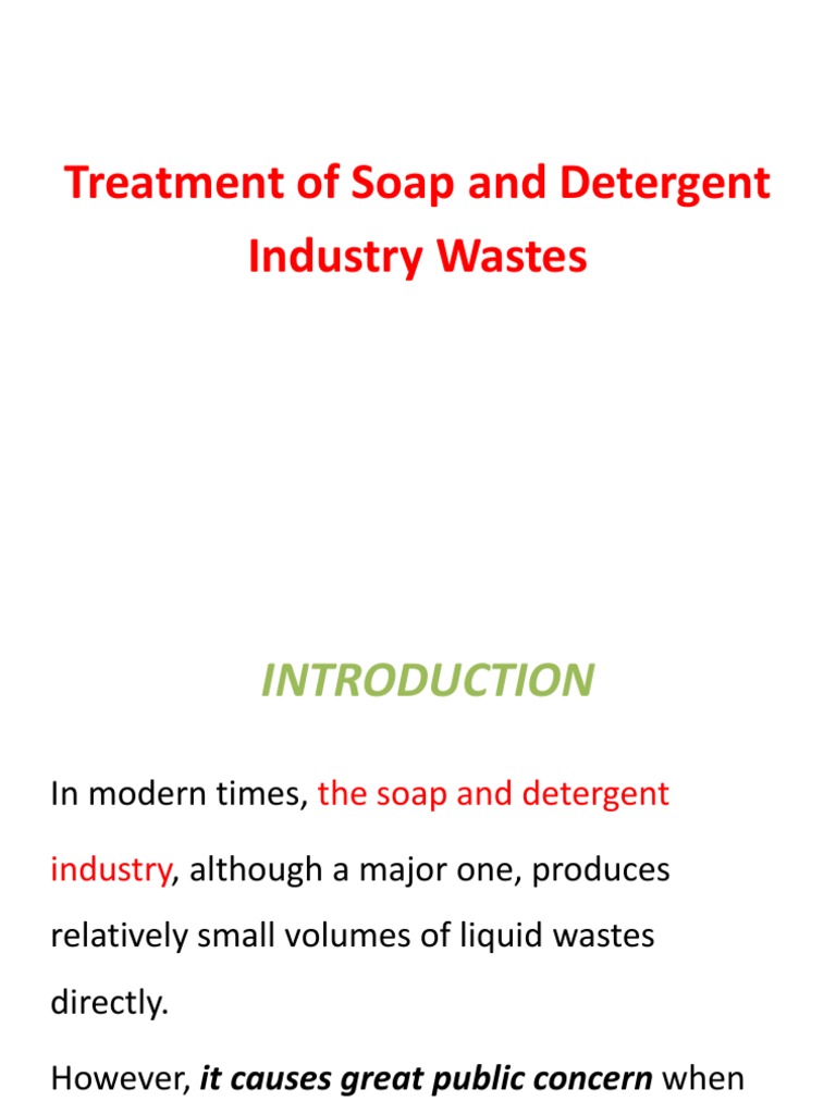 Treatment of Soap and Detergent Industry Wastes PDF Ion Exchange