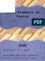 Basic Elements of Poetry: Remedial Instruction