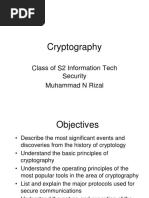 Cryptography: Class of S2 Information Tech Security Muhammad N Rizal