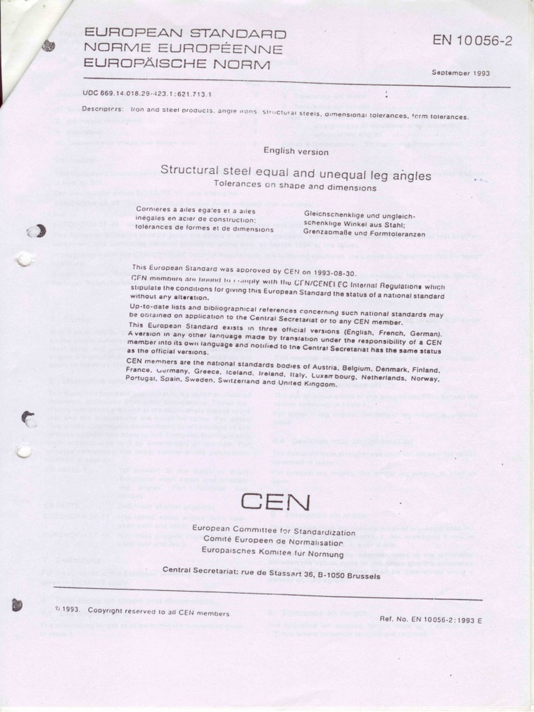 En 10056-2 PDF | PDF