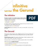 Infinitive and The Gerund