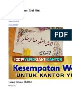 Ucapan Selamat Idul Fitri