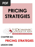 Chapter 6 Pricing Strategies