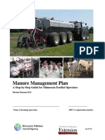 Manure Management Plan: A Step-by-Step Guide For Minnesota Feedlot Operators