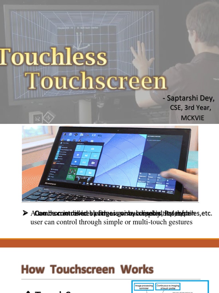 Touchless Touchscreen Technology Explained | PDF