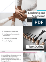 Leadership and Supervision