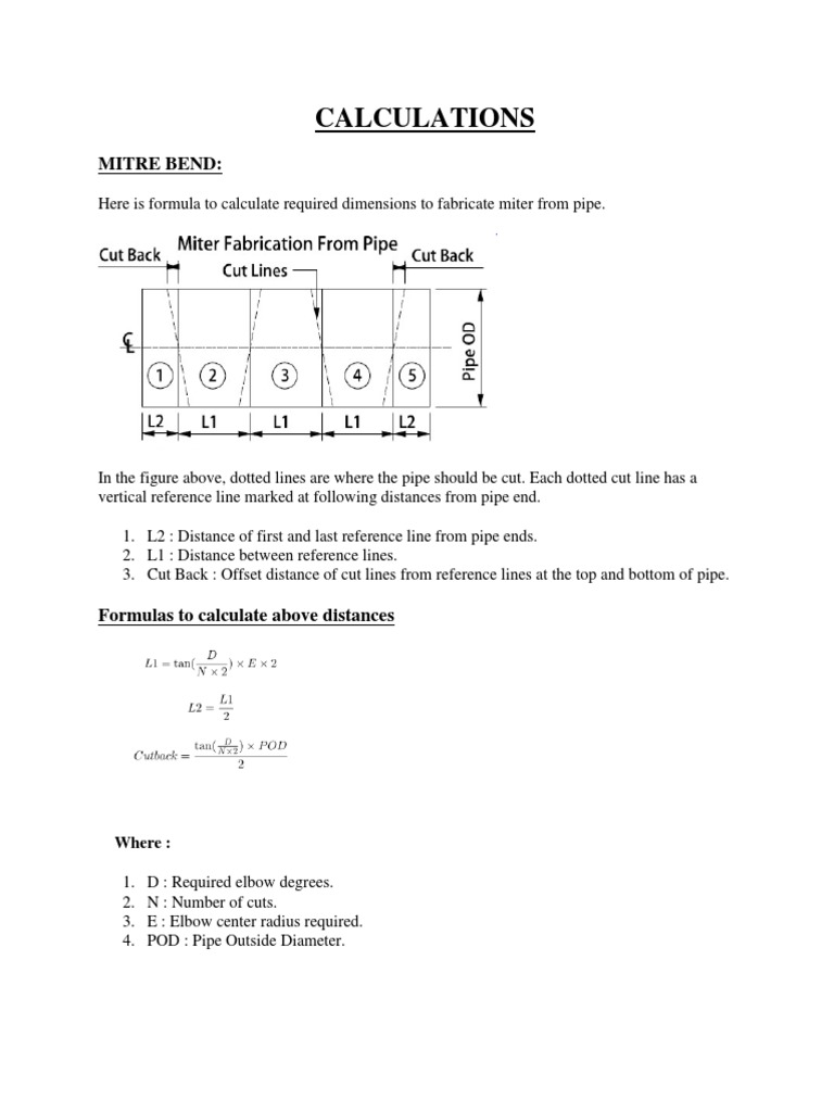 Pipe Fabrication Calculations Guide | PDF | Pipe (Fluid Conveyance) | Angle