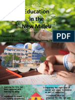 Education in The New Milieu: Prepared by