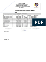 Inventario Final Sede El Milagro 2017