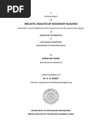 Inelastic Analysis of Masonary Building: A Seminar Report