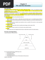 File and File Structure: Overview of Storage Device