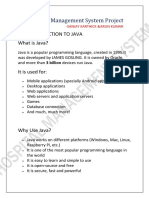 Hospital Management System Project: Introduction To Java What Is Java